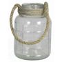 ILONA hanging candle holder, glass, clear, 14.3 cm, Ø12.5 cm