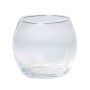 Fish bowl vase TOBI OCEAN, clear, 2.6"/6,5cm, Ø3.1"/8cm
