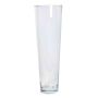 Decorative vase ANNA OCEAN, conical shape, glass, clear, 28"/70cm, Ø9"/22cm