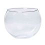 Glass vase TOBI OCEAN, ball, clear, 4"/10cm, Ø5"/13cm