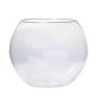 Glass vase TOBI OCEAN, ball, clear, 9"/24cm, Ø10"/26cm