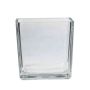 Glass planter KIM OCEAN, clear, 5.5"x5.5"x5.5"/14x14x14cm