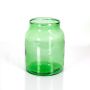 Recycled glass for candles QUINN EARTH, clear-green, 12"/30cm, Ø8"/21cm