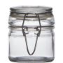 Jam jar POPPY with swing top, clear, 2.8"/7cm, Ø2.4"/6cm
