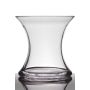 Glass vase hourglass shape LIZET, clear, 6"/15cm, Ø6"/15cm
