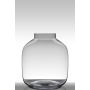 GEORGIA EARTH decorative vase, glass, clear, 43 cm, Ø38 cm