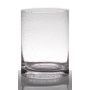 Glass vase with bubbles SANUA, cylinder, clear, 8"/20cm, Ø6"/15cm