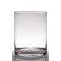 Candle glass with bubbles SANUA, cylinder, clear, 10"/25cm, Ø7.5"/19cm