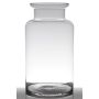 Glass vase KARIN EARTH, clear, 18"/45cm, Ø10"/25cm