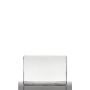 Glass pot for plants MIRJA, clear, 8"x6.3"x5.5"/20x16x14cm