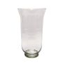 Candle holder made of glass LEA EARTH, clear, 15"/38cm, Ø8"/21,5cm