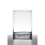 Glass vase SANYA EARTH, cylinder, clear, 8"/20cm, Ø4.7"/12cm