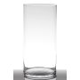 Glass vase SANYA EARTH, cylinder, clear, 16"/40cm, Ø7.5"/19cm
