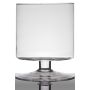 Glass lantern with pedestal LILIAN, transparent, 9"/24cm, Ø7.5"/19cm