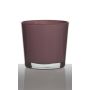 Plant pot made of glass ALENA, dusky pink, 4.3"/11cm, Ø4.5"/11,5cm