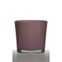Plant pot made of glass ALENA, dusky pink, 6.3"/16cm, Ø6.7"/17cm