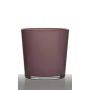 Plant pot made of glass ALENA, dusky pink, 7.5"/19cm, Ø7.5"/19cm