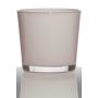 Plant pot made of glass ALENA, light pink, 7.5"/19cm, Ø7.5"/19cm
