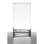 Glass vase SANYA EARTH, cylinder, clear, 6"/15cm, Ø3.5"/9cm