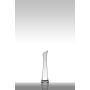 Narrow vase made of glass PATTY EARTH, clear, 10"/25cm, Ø2.4"/6cm