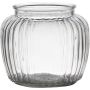 Glass with vertical stripes NOLAN, clear, 5"/13cm, Ø6"/15cm