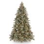 Fake Christmas tree PARIS SPEED, LEDs, frosted, blue, 6ft/180cm, Ø4ft/135cm