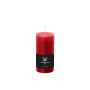 Block candle for lantern AURORA, ruby red, 4.7"/12cm, Ø2.3"/5,8cm, 42h - Made in Germany