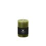 Block candle for AURORA lantern, olive green, 10cm, Ø6.8cm, 42h – Made in Germany