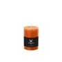 Block candle for AURORA lantern, orange, 3.9"/10cm, Ø2.7"/6.8cm, 42 hours - Made in Germany