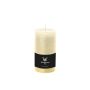 Block candle for lantern AURORA, cream, 5.1"/13cm, Ø2.7"/6.8cm, 54h - Made in Germany