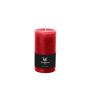 Block candle for lantern AURORA, ruby red, 5"/13cm, Ø2.7"/6,8cm, 54h - Made in Germany
