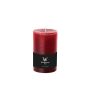Block candle for lantern AURORA, bordeaux, 5"/13cm, Ø3.1"/7,8cm, 63h - Made in Germany