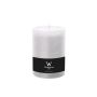 Block candle for lantern AURORA, white, 5.5"/14cm, Ø3.9"/10cm, 100h - Made in Germany