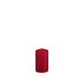 Lantern candle MAEVA, pillar, dark red, 3.1"/8cm, Ø1.6"/4cm, 12h - Made in Germany
