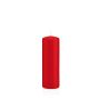 Lantern candle MAEVA, pillar, red, 6"/15cm, Ø2"/5cm, 37h - Made in Germany