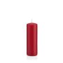 Lantern candle MAEVA, pillar, dark red, 6"/15cm, Ø2"/5cm, 37h - Made in Germany