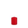 Lantern candle MAEVA, pillar, red, 3.1"/8cm, Ø2.4"/6cm, 29h - Made in Germany
