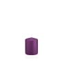 Lantern candle MAEVA, pillar, violet, 3.1"/8cm, Ø2.4"/6cm, 29h - Made in Germany