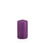 Lantern candle MAEVA, pillar, violet, 4.7"/12cm, Ø2.4"/6cm, 40h - Made in Germany