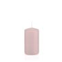 Lantern candle MAEVA, pillar, light pink, 4.7"/12cm, Ø2.4"/6cm, 40h - Made in Germany