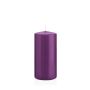 Lantern candle MAEVA, pillar, violet, 6"/15cm, Ø2.8"/7cm, 63h - Made in Germany