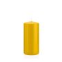 Lantern candle MAEVA, pillar, yellow, 6"/15cm, Ø2.8"/7cm, 63h - Made in Germany