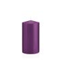 Lantern candle MAEVA, pillar, violet, 6"/15cm, Ø3.1"/8cm, 69h - Made in Germany