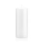 Lantern candle MAEVA, pillar, white, 8"/20cm, Ø3.1"/8cm, 119h - Made in Germany