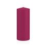 Lantern candle MAEVA, pillar, magenta, 8"/20cm, Ø3.1"/8cm, 119h - Made in Germany