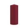 Lantern candle MAEVA, pillar, bordeaux, 8"/20cm, Ø3.1"/8cm, 119h - Made in Germany
