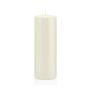 Lantern candle MAEVA, pillar, ivory, 8"/20cm, Ø2.8"/7cm, 103h - Made in Germany