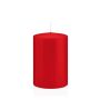 Lantern candle MAEVA, pillar, red, 6"/15cm, Ø4"/10cm, 113h - Made in Germany