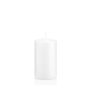 Lantern candle MAEVA, pillar, white, 5"/13cm, Ø2.8"/7cm, 52h - Made in Germany