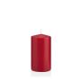 Lantern candle MAEVA, pillar, dark red, 5.1"/13cm, Ø2.8"/7cm, 52h - Made in Germany